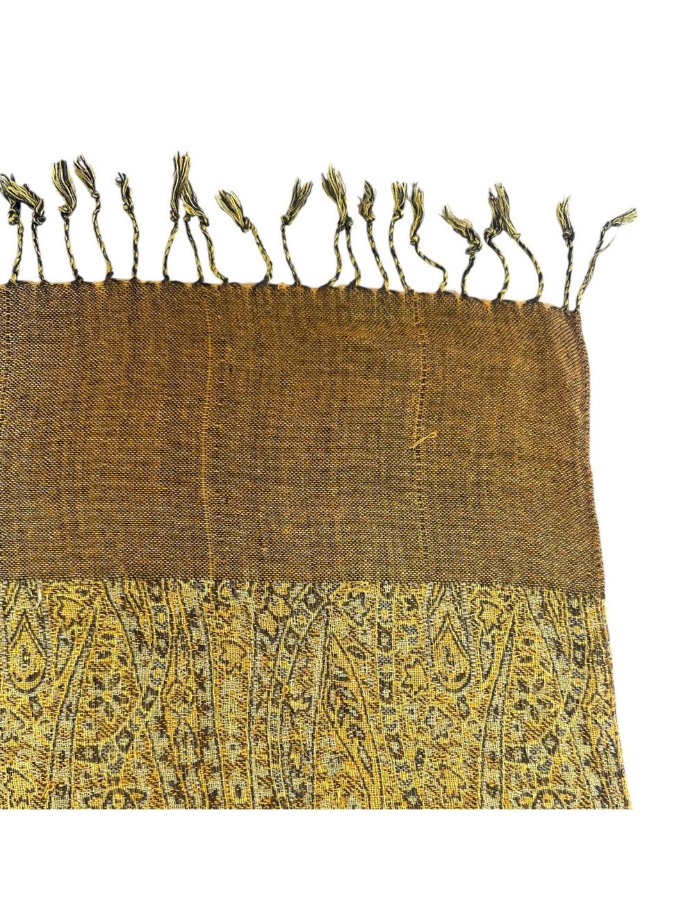 The Golden Paisley Scarf - Picture 5 of 6